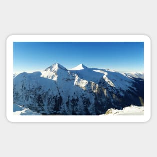 snowy mountains Sticker